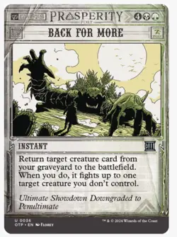 Back for More | Breaking News Showcase | Outlaws of Thunder Junction | NM | MTG - Image 1