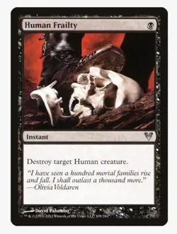 Human Frailty | Avacyn Restored AVR | Pauper Sideboard Staple | MTG Human Hate - Image 1