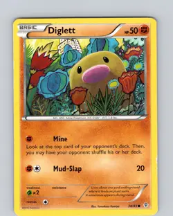 Pokemon TCG Diglett XY Generations 38/83 Regular Common Card Played MP - Image 1