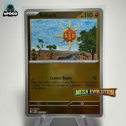 Solrock 075/132 Reverse Holo Pokemon TCG: Mega Evolution Card MINT SHIPPED TODAY - Image 1