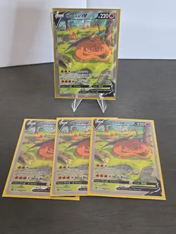 Pokemon Charizard v SWSH260 Full Art Black Star Promo Holo Card NM Condition - Image 3