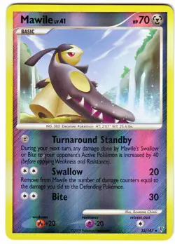 POKEMON • Mawile Lv.41 REVERSE HOLO SUPREME CARTA RARA VICTORS 33/147 NMINT - Image 1