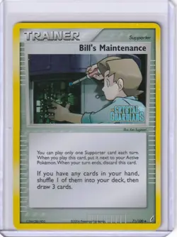 Bill’s Maintenance 71/100 - EX Crystal Guardians Stamped Holo 2006 Pokemon - Image 1