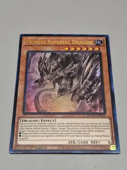 Yu-Gi-Oh! Primite Imperial Dragon ROTA-EN013 Ultra Rare 1st Edition NM - Image 1