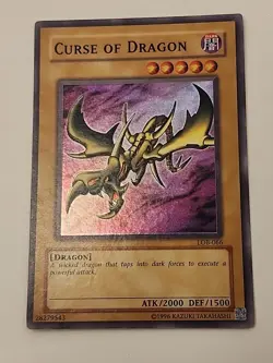 Yu-Gi-Oh! Curse of Dragon-LOB-066- HOLOFOIL LEGEND OF BLUE-EYES (2002) NM - Image 1
