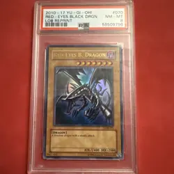 Yu-Gi-Oh! Red-Eyes B. Dragon LOB-070 Ultra Rare PSA 8 - Image 1