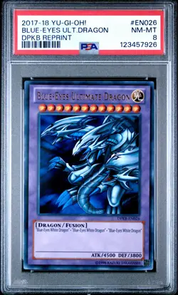 2017-2018 YU-GI-OH! DUELIST PACK: KAIBA REPRINT BLUE-EYES ULTIMATE DRAGON PSA 8 - Image 1