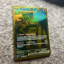 Pokemon TCG Ting-Lu EX Scarlet & Violet Paldean Fates Hyper Rare Card 244/091 - Image 2