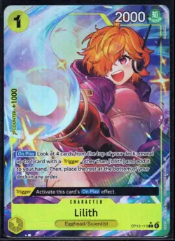 Lilith R* (Alt Art) OP13-113 Carrying on His Will - ONE PIECE Card Game NM/MNT - Image 1