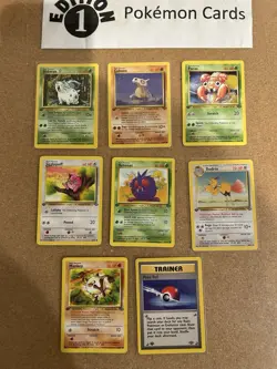 Jungle 1st Edition Pokemon Card Lot Vintage WOTC - Image 1