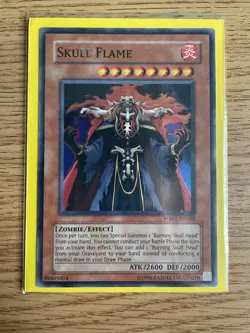 Yu-gi-oh Skull Flame WB01-EN002 Ultra Rare NM Card - Image 1