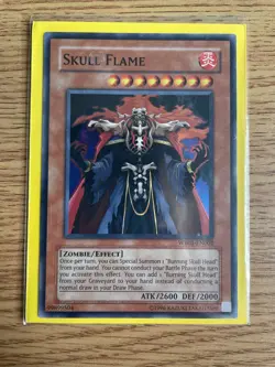 Yu-gi-oh Skull Flame WB01-EN002 Ultra Rare NM Card - Image 3