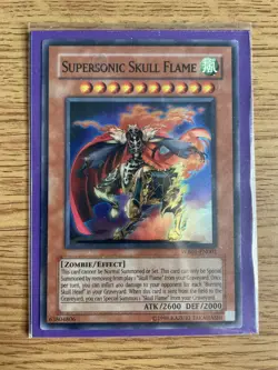 Yu-gi-oh Supersonic Skull Flame WB01-EN001 Ultra Rare NM Card - Image 1