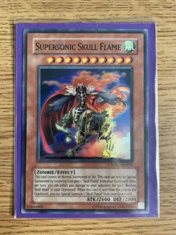Yu-gi-oh Supersonic Skull Flame WB01-EN001 Ultra Rare NM Card - Image 2