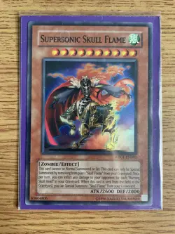 Yu-gi-oh Supersonic Skull Flame WB01-EN001 Ultra Rare NM Card - Image 3