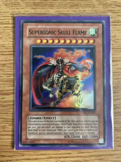 Yu-gi-oh Supersonic Skull Flame WB01-EN001 Ultra Rare NM Card - Image 4