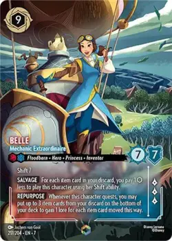 Lorcana Belle - Mechanic Extraordinaire (Enchanted) NM Holofoil - Image 1
