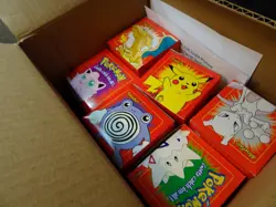 23K Gold Plated Pokemon Trading Cards Red Boxes Nintendo Factory Sealed Ltd Ed - Image 1