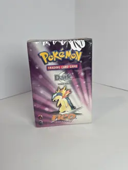 Sealed Pokemon Trading Cards Dark Theme Deck Neo Destiny Vintage WOTC - READ - Image 1