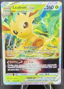 Leafeon VSTAR SWSH195 SWSH: Sword & Shield Promo Cards Holo Near Mint - Image 2