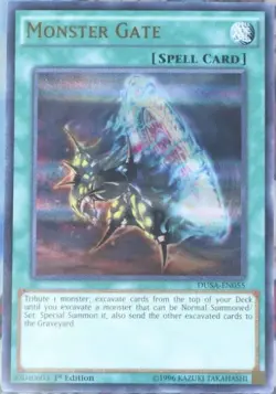 Yugioh Spell Card Monster Gate DUSA-EN055 1st Ed Ultra Rare - Image 1