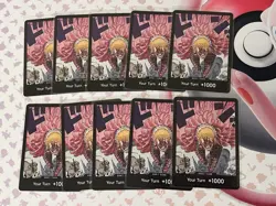 10X DON! Card Donquixote Doflamingo OP10 ONE PIECE TCG ENG PLAYSET! - Image 1