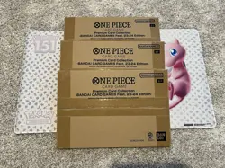 One Piece Premium Card Collection Bandai Games Fest '23-24 ENG SEALED! (3 Boxes) - Image 1