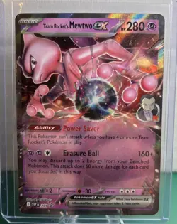 Team Rocket's Mewtwo ex 205 Sv: Scarlet & Violet Promo Cards Holo - Image 1