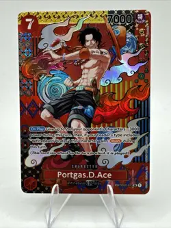 Portgas D. Ace SP One Piece TCG Alternative Art Card OP02-013 English NM - Image 1
