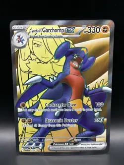 Cynthia’s Garchomp ex 204 - Pokemon Scarlet & Violet Black Star Promo Card - NM - Image 1