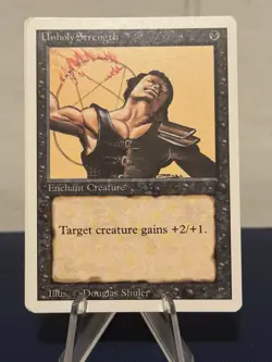 MTG Playset 4x Unholy Strength Revised NM! - Image 3