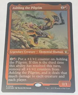 Ashling the Pilgrim 0528 ETCHED FOIL Commander Masters MTG MAGIC NEW UNPLAYED - Image 1