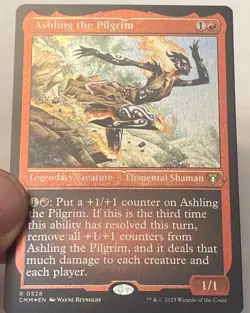 Ashling the Pilgrim 0528 ETCHED FOIL Commander Masters MTG MAGIC NEW UNPLAYED - Image 3