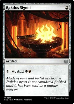 NM - Rakdos Signet U Commander: The Lost Caverns of Ixalan 311 - Image 1