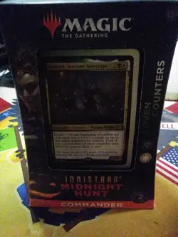 MTG - Magic the Gathering- Innistrad Midnight Hunt Coven Counters Commander Deck - Image 1