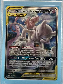 MEWTWO & MEW GX 2019 Pokemon Partnership Tins English #SM191 Promo PSA 10 - Image 3