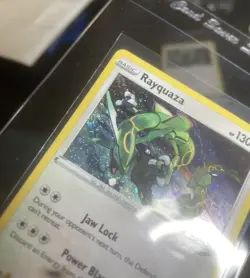 Pokemon TCG Rayquaza SWSH029 SWSH: Black Promo Sea n Sky One SWIRL Mid Left NMx2 - Image 2