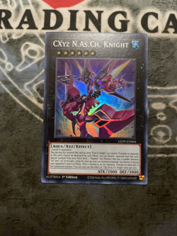 1x CXyz N.As.Ch. Knight Super Rare 1St Edition LED9-EN004 Yugioh NM - Image 1
