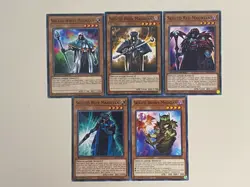 Yugioh - Skilled Magician Set Dark Blue Brown White Red NM - Plus Free Holo - Image 1