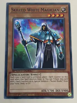 Yugioh - Skilled Magician Set Dark Blue Brown White Red NM - Plus Free Holo - Image 2