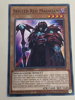 Yugioh - Skilled Magician Set Dark Blue Brown White Red NM - Plus Free Holo - Image 4