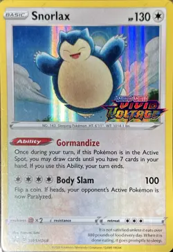 Snorlax - (Prerelease) Promo SWSH: Sword & Shield Promo Cards SWSH068 NM - Image 1