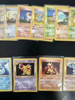 Pokemon Base Set Shadowless Card Collection (No Duplicates)- 42 Vintage WOTC Lot - Image 3