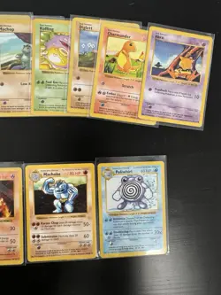 Pokemon Base Set Shadowless Card Collection (No Duplicates)- 42 Vintage WOTC Lot - Image 4