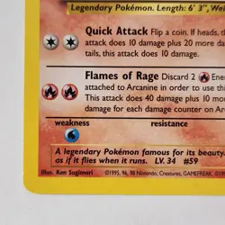 Arcanine #6 Pokemon TCG Black Star Promo NM Vintage 1999 Card - Image 4