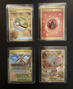 Pokemon TCG Gold Card Mixed Lot of 4 *Mint Condition* - Image 1