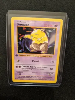 DROWZEE **Shadowless** Pokemon Card 49/102 - 1st Edition Rare Base Set ~ MINT! - Image 3