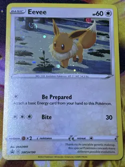 Eevee - Holo Promo SWSH: Sword & Shield Promo Cards SWSH190 NM W/Swirl - Image 1