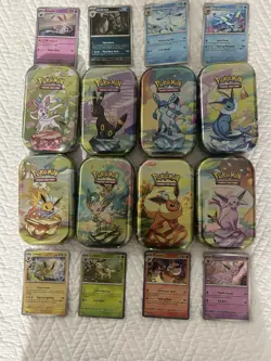 Prismatic Evolutions 8 Cosmos Promo Cards - Costco Mini Tin Promos Set Lot Holo - Image 1
