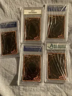 YUGIO LOT OF YUGIO CARDS 5 ALL GRADED 10 GEM MINT - Image 2